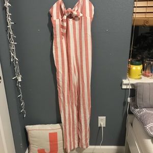 Long striped bodysuit